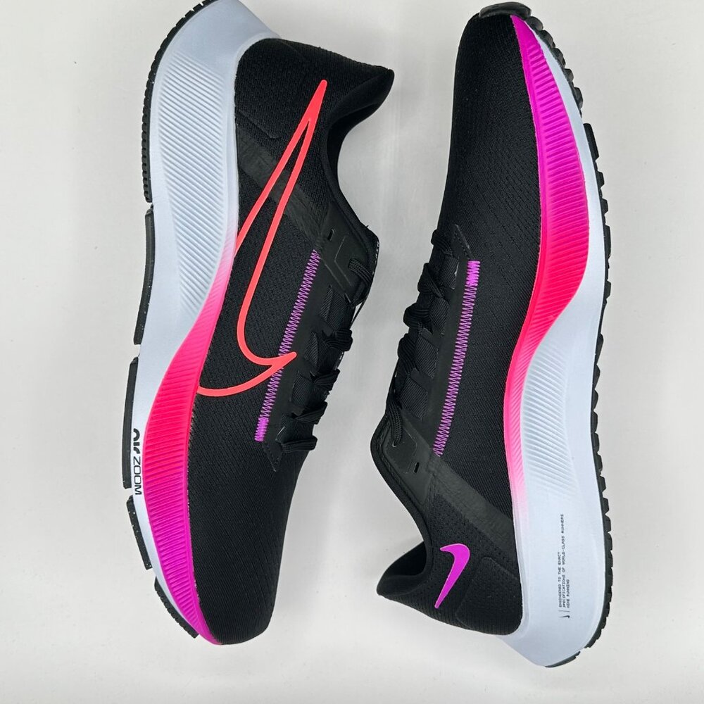 Men's Nike Air Zoom Pegasus 38  Black Hyper Violet CW7356-011 Size 12 - Picture 8 of 12